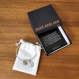 Alex and Ani Fleur-De-Lis Charm Bracelet